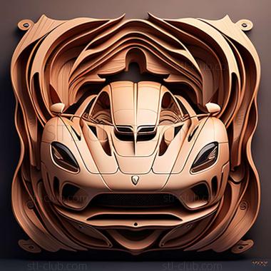 3D мадэль Koenigsegg Agera (STL)